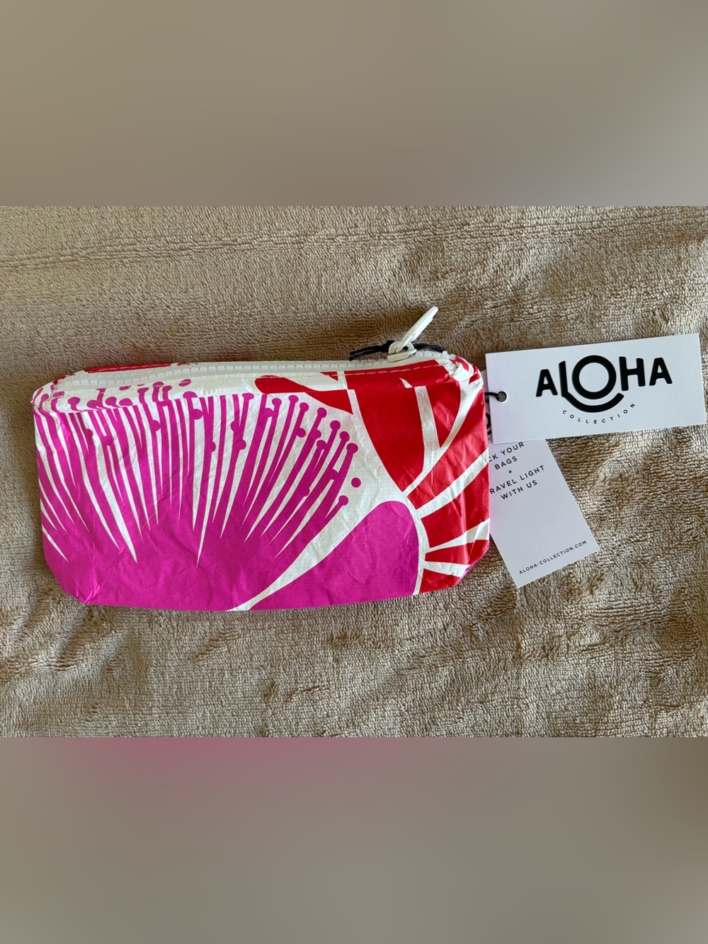 ALOHA Collection Big Island ‘Ohi’a Lehua 24 Crimson Mini Pouch